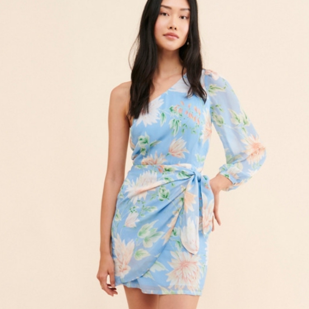Yumi Kim One Shoulder Floral Dress